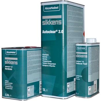 Sikkens Set HS VOC Autoclear 2.0 clearcoat + hardener + reducer fast 11 liter